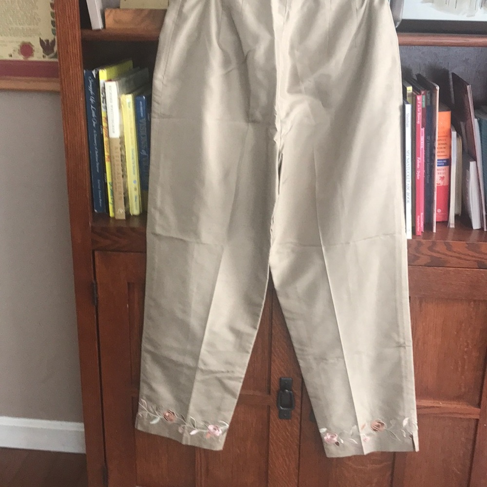 Petite silk 2 piece pants and top